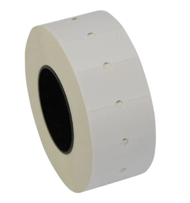 GATO 50 rollos de etiquetas blancas permanentes para pistola de precio Klik KH8 / KH6 CT1 21x12 mm