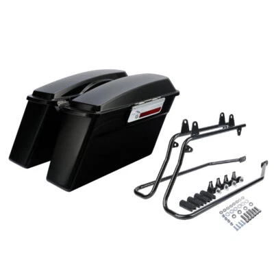 Soporte de conversión de alforja mate apto para Harley Heritage Softail Classic 84-17 Foto 1 de 4