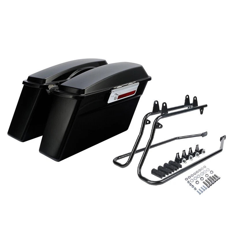 Matte Saddlebag Conversion Bracket Fit For Harley Heritage Softail Classic 84-17 - Image 1 of 4