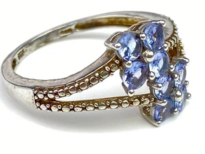 Sterling Silver & Light Amethyst Stone Ring - STS CHUCK CLEMENCY - Size 8-8.25 / - Picture 1 of 15
