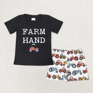 Summer Toddler Kids Boys Short Sleeve Top Matching Shorts Outfit - Picture 1 of 12