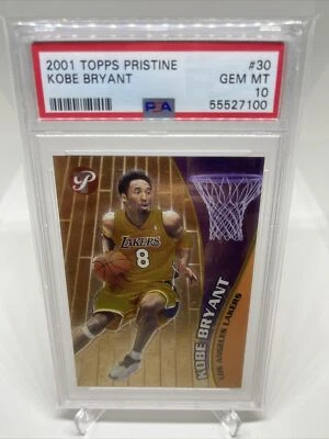 Kobe Bryant 2001 Topps Pristine #30 PSA 10 Gem Mint - Image 1 of 2