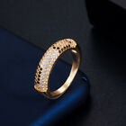 585 rosévergoldet CZ Micro Pave kubischer Zirkonia Ring für Braut feines Zubehör
