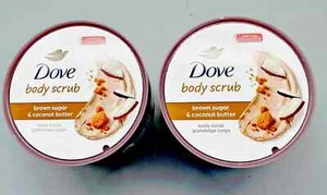 Dove Brown Sugar & Coconut Butter Gommage Corps  Body Scrub 2PK x 10.5 oz - Picture 1 of 5