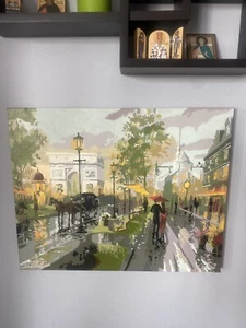 Gemälde "Pariser Spaziergang" Acrylbild 50-40cm - Bild 1 von 4