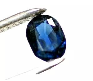 Pietra sfusa ovale zaffiro blu naturale 1,50 ct magnifica gemma # - Foto 1 di 12