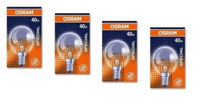 4x OSRAM original Kopfspiegellampe silber E14 40 Watt EEK: G (Spektrum A bis G) - Bild 1 von 2