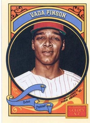 Panini Golden Age Base #76 2014 Vada Pinson - Cincinnati Reds Foto 1 de 2