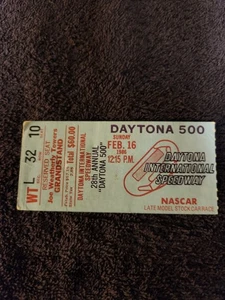 1986 Daytona 500 Ticket Stub Geoff Bodine Winner. - Picture 1 of 2