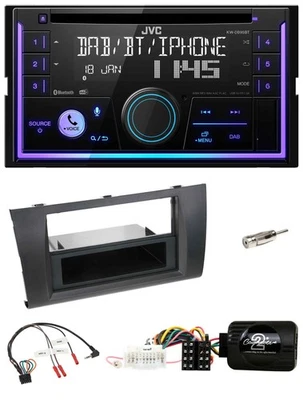 JVC Lenkrad USB 2DIN DAB Bluetooth CD Autoradio für Suzuki Swift 2005-2010 - Bild 1 von 4