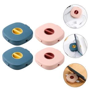 4 Pcs Charging Cable Storage Box Ties Wire Organizer Travel Winder Tidy - Afbeelding 1 van 12