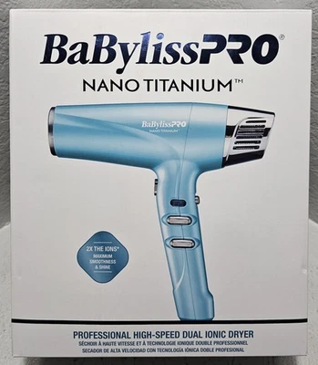 Babyliss PRO Nano Titanium Professional High-Speed Dual Ionic Hair Dryer BNT9100 - Image 1 of 3