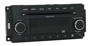 Jeep Chrysler Dodge 2007-10 AMFM mp3 CD XM Aux Input Radio PN P68021161AD - RES - Picture 1 of 5