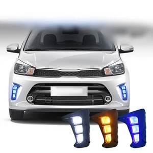 12V Front Fog Lamp for Kia Pegas 2018 2019 Stylish Turn Signal Light with LED - Picture 1 of 8