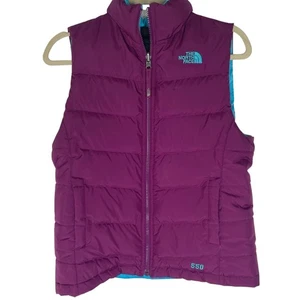 The North Face Kids' Purple Puffer Vest size large 14/6 - Picture 1 of 7