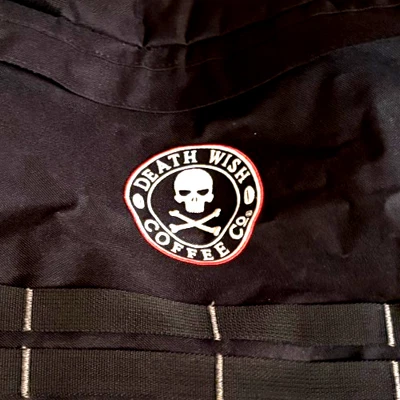 Death Wish Coffee Skull Black Overnight Travel Bag 2017 Original Unused Mint - Image 1 of 4