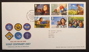 GB Stamps 2007 Scouts Centenary first day cover inc insert Brownsea cancel - Picture 1 of 2