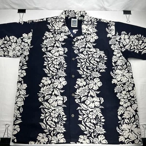 Camisa Hawaiana The Ocean Current Floral Manga Corta Abotonada - Para Hombre Talla Med - Imagen 1 de 7