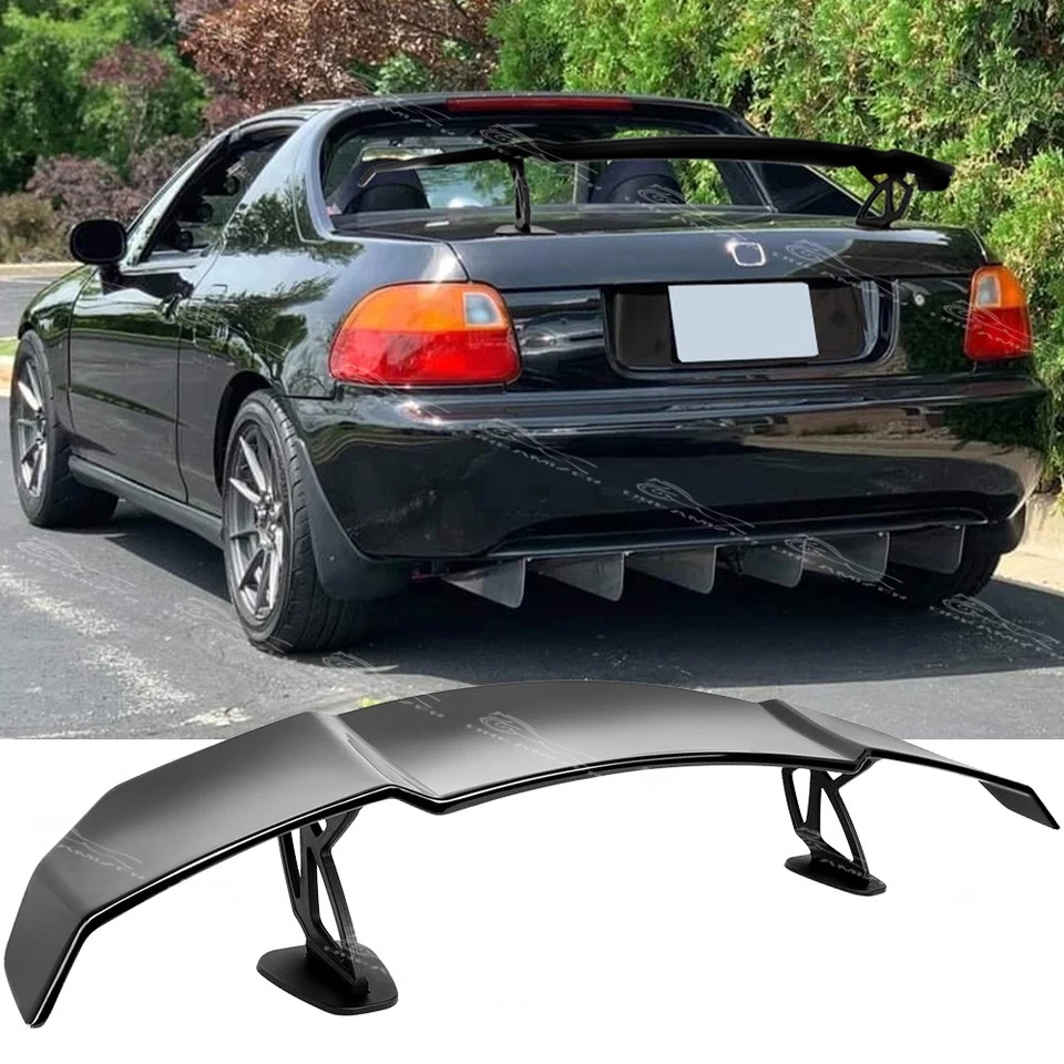 For Honda Civic Del Sol Coupe 55" Rear Boot Trunk GT Style Racing Spoiler Wing - Image 1 of 4