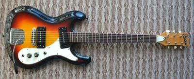 Винтажный Univox Hi Flier Фаза 1 Sunburst Удивительное Состояние товара и Отличный Тон!  - Изображение 1 из 4