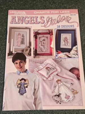Angels Galore Cross Stitch Patterns 38 Designs Leisure Arts #2960 - Image 1 of 4