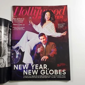 Golden Globes Sandra Oh Andy Samberg Hollywood Reporter Jan 2019 Y2K Club Pics - Picture 1 of 7