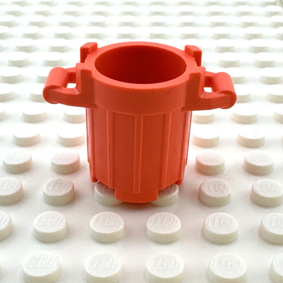 LEGO Minifigure Accessory - Coral - Trash Can - Image 1 of 3