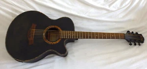 Red Hill Westerngitarre Vintage Schwarz mit Preamp open pore - Bild 1 von 12