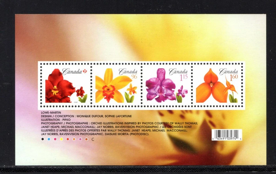 HOJA DE RECUERDO CANADÁ COMO NUEVA - MUY BUEN ESTADO - SCOTT NO. 2243 - FLORES DEFINITIVAS - 2007 Foto 1 de 1