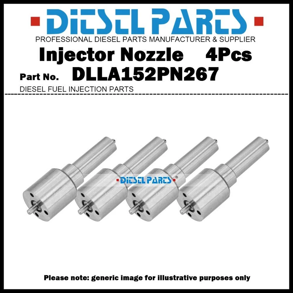 4x Fuel Injector Nozzle NP-DLLA152PN267 for KOMATSU 4D95LE 6204113101 6204113100 - Image 1 of 1