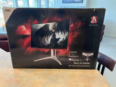 AOC Agon AG322QWS4R4 Curved 32" Gaming Monitor - Image 1 of 4