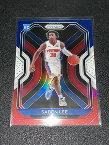 2020-21 Panini Prizm #261 Saben Lee Red White Blue Rookie RC Detroit Pistons - Picture 1 of 3