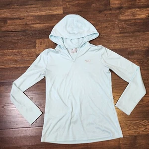 Under Armour Women's Size Small Aqua Athletic Loose Heat Gear LS Hoodie READ - Picture 1 of 17
