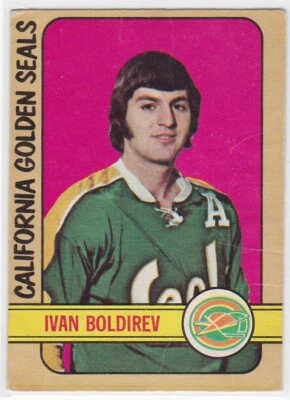 1972-73 O-PEE-CHEE NO. 41 IVAN BOLDIREV CALIFORNIA GOLDEN SEALS FR/GD CONDITION - Image 1 of 2