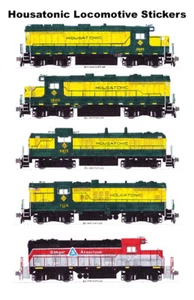 5 pegatinas individuales Andy Fletcher de locomotoras Housatonic - Imagen 1 de 1