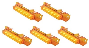 Volvo VN, VNL, VHD Amber LED Cab Marker Lights Amber Lens 37593(x5) - Picture 1 of 2