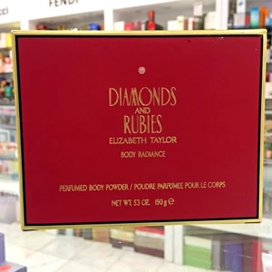 ELIZABETH TAYLOR DIAMONDS AND RUBIES PERFUMED BODY POWDER 5.3 OZ (vintage ) - Picture 1 of 9