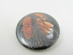 Bob Marley Lion Pin Vintage - Imagen 1 de 5