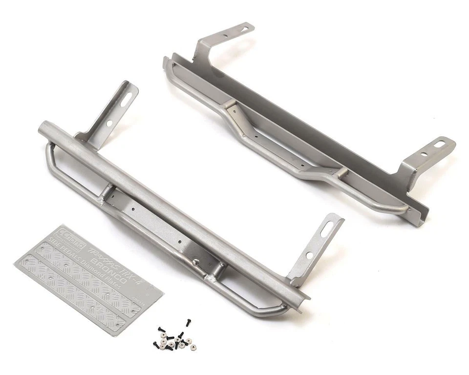 RC4WD CChand Ranch Side Step Sliders for Traxxas TRX-4 Bronco (Silver) - Image 1 of 3