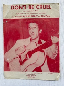 ELVIS DON'T BE CRUEL VINTAGE SHEET MUSIC - Picture 1 of 3