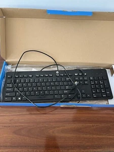 HP ULTRA-SLIM/THIN USB WIRED Business/Typist Keyboard/KB 803181-001 - Picture 1 of 2