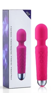 Magic Wand Massager Vibrating Full Body Massager USB Rechargeable Waterproof UK - Picture 1 of 4
