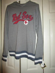 Boston Red Sox Cooperstown Collection Lightweight Hoodie Logo Gray Men's Small - Picture 1 of 4