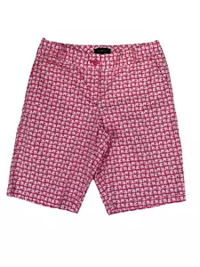 Pantalones cortos para mujer Talbots talla 8 rosa con patrón blanco pez ángel - Imagen 1 de 8