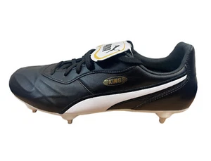 Scarpe Uomo PUMA KING TOP SG Scarpe da Calcio Nero Pelle 105733 01 EU 41 UK 7,5 - Foto 1 di 12