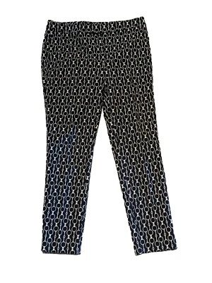 Lauren Ralph Lauren Women Lauren Navy/white  Stretch Skinny Pant Size 10 125$ - Image 1 of 4
