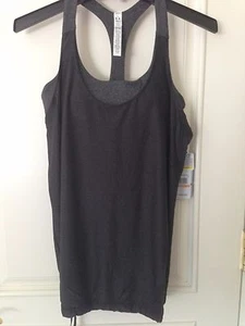 Under Armour Women Rave N' Flow Tank Top II Fitness 1251728 Antracite BLACK S M - Picture 1 of 19