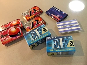 Bulk blank cassette tapes, TDK, Sony, Panasonic - Most brand new and sealed - Picture 1 of 6