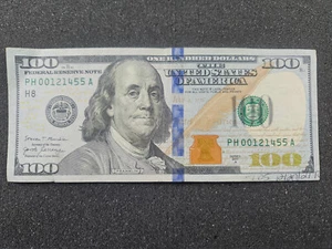 🌟 2017-A FANCY SERIAL # Birthday Note $100 Bill December,14 1955 (12/14/55) - Picture 1 of 3