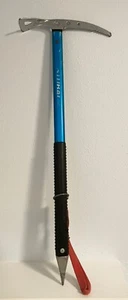 VTG Stubai Austria Ice Axe – Blue Aluminum Shaft, Chromoly Steel Head – 29.25" - Picture 1 of 16